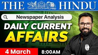 4 MARCH Current Affairs | The Hindu Analysis | Current Affairs Today | PW OnlyIAS