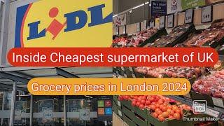 Weekly Grocery shopping london || Cheapest supermarket of UK || Grocery prices in London