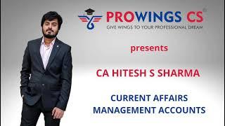 Meet PROWINGSCS Dream team- CA Hitesh Sharma teaches Current Affairs and Management Accounting