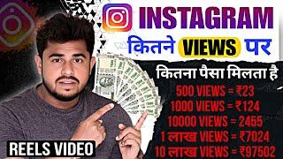 Instagram Reels Kitne Views Par Kitna Paisa Milta Hai 2024  | Instagram Se Paisa Kaise Kamaye 2024