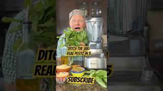 Ditch the Jar: Real Pesto in 5  #recipe #food #cookingshow #cooking #easyrecipes #foodie #topchef