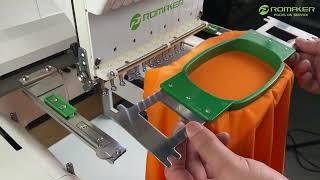 How to embroider t-shirt on single head embroidery machine?