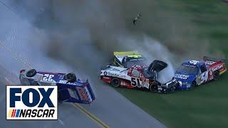 Massive Last Lap Wreck in NASCAR Trucks Race - Talladega 2013