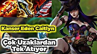 Çok Uzaklardan Rakipleri Tekliyoruz Caitlyn Aşırı Güçlüymüş Patır Patır Vuruyor Wild Rift