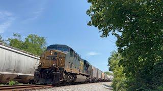 CSX ES44AH 810 w/ Backwards Bolt Unit Leads M882-14 on 8/14/23