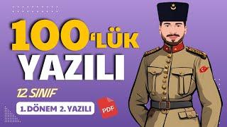 12. Sınıf İnkılap Tarihi 1. Dönem 2. Yazılı - Açık Uçlu Sorular  MEB Senaryoları / Sedat Tekin Tarih