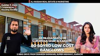 80 SQ Banglows For Sale in Gulshan e Jiwan near Gulshan e Maymar | Al Hassan Real Estate & Marketing