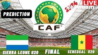 Sierra Leone vs Senegal Live Stream CAF U20 Africa Nations Cup 2025 Qualifiers FINAL Commentary