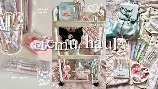 HUGE TEMU haul  | uni room essentials, back to school supplies, cute home ware & accessories, etc.