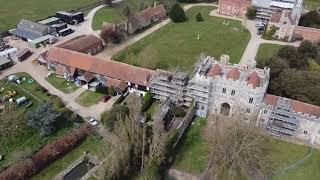 DJI 0108 DJI Mini 2 drone over St Osyth Priory Near Clacton On Sea Essex April 2021