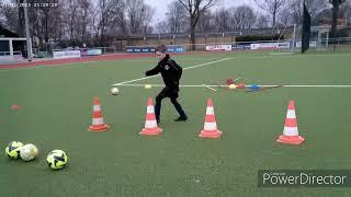 Fußballtraining mit Kindern - Dribbling, Tricks, Torabschluß