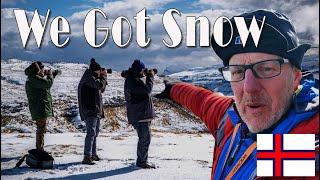 Face to Face with a Snow Blizzard in the Faroe Islands