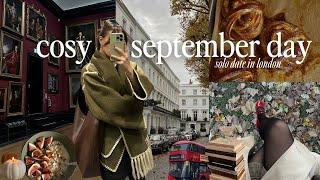 cosy september solo day in london | autumn bucket list spots, gallery, bookshopping, fall baking 