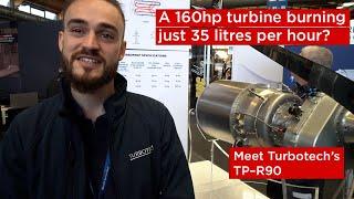 Turbotech's TP–R90 small turbine for light aircraft