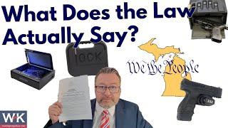 What Does Michigan's Safe Storage Law Really Say?