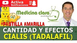 🟡 DOSIS CIALIS (TADALAFILO) ¿MAYOR cantidad MAYOR EFECTO? | Medicina Clara