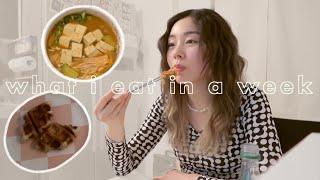 What I eat in a week in Seoul || giving in to all my cravings + lots of kimchi