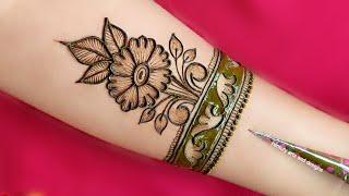 Front hand stylish mehndi design | Arabic mehndi design | mehandi design | simple mehndi | Mehndi.