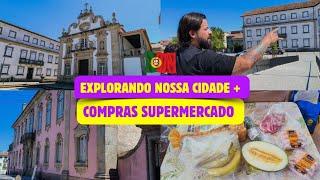 Explorando nossa cidade em Portugal  + Comprinhas supermercado