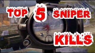 TOP 5 SNIPER KILLS / Pubg Mobile