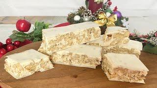 TORRONE SARDO morbido 3 INGREDIENTI RICETTA ORIGINALE facile e veloce