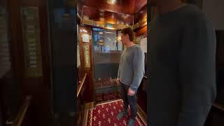 A glass elevator with no door...