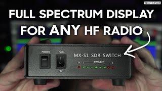 MX-S1 SDR Switch - FULL SPECTRUM Display For Any HF Radio