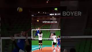 Machine spike by stephen boyer #bongchuyen #volleyball