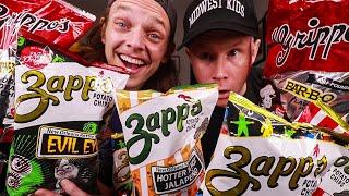 MUK BANG | ZAPP'S & GRIPPO'S CHIP FEAST!