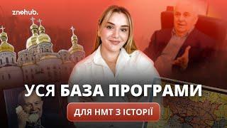 Уся база програми для НМТ з історії