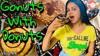 මෙහෙමත් Donut කෑමක් | Gonut with Donut | Food review | Sweet food | @WolfyVlogs