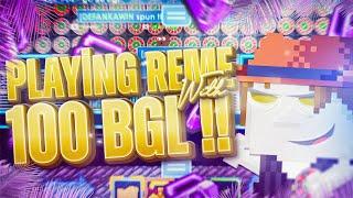 PLAYING REME WİTH 100 BGLS , ( LOSE ALL İN 2 MİNUTES ! ) - Growtopia Casino