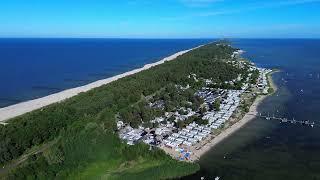 Drone visits the beach on Hel peninsula (POLAND)