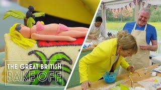 X-rated decoration leaves the tent in stitches! | The Great British Bake Off