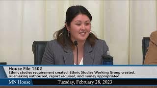 House education panel hears bill to establish ethnic studies requirement in MN schools 2/28/23