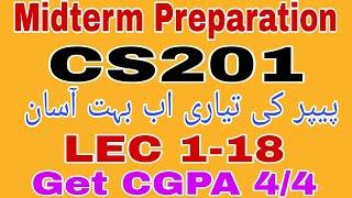 CS201 Midterm Preparation || Cs201 Midterm preparation 2023 || Cs201 Midterm preparation Fall 2023