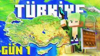 Minecraft Türkiye Haritasında Hayatta Kalmaya Çalıştım!