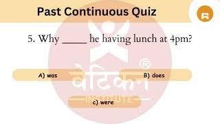 Tenses Quizzes | 10 Past Continuous Quiz | Test Your Knowledge | Grammar Test