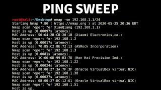 Nmap - Host Discovery With Ping Sweep