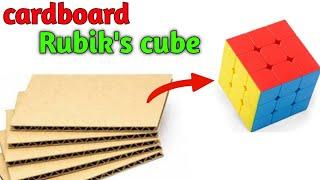 Cardboard made 3×3 Rubik's cube