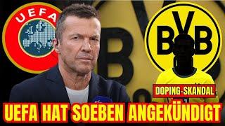 UEFA HAT ES ANGEKÜNDIGT! DOPING-ERWISCHTER SPIELER DISQUALIFIZIERT DORTMUND AUS DER CHAMPIONS LEAGUE