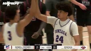 HIGHLIGHTS: 3-star Harvard commit Alex Touomou powers Gonzaga to DC 2A State Championship 