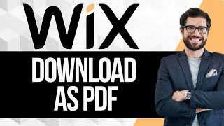 How To Download Wix Website As PDF