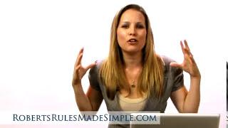 Robert's Rules of Order - How Robert's Rules Can Be a Team Building Tool
