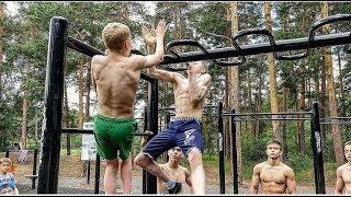 НОВЫЙ ЧЕЛЛЕНДЖ С ПОДТЯГИВАНИЯМИ. Тренировка гимнастов на workout-площадке