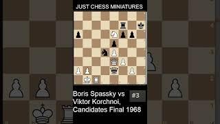 Boris Spassky beats Korchnoi with the Anastasia checkmate #chess