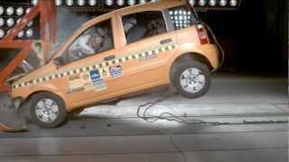 ADAC Crash Test - Unbelted at 70 Km/h Fiat Panda Vs. Tree/Pole