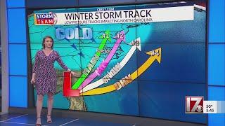 How winter weather could shape up in NC next week