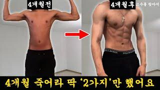 맨몸운동 4개월만에 몸 만들 수 있다는 증거