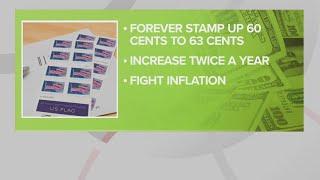 Stamp price increase: Forever Stamps rise from 60 to 63 cents